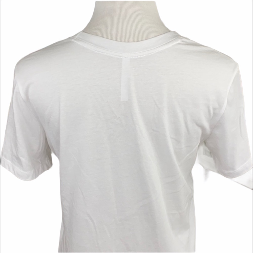 Fabletics White Love Peace Laughter Crew Neck Tee - Picture 7 of 12